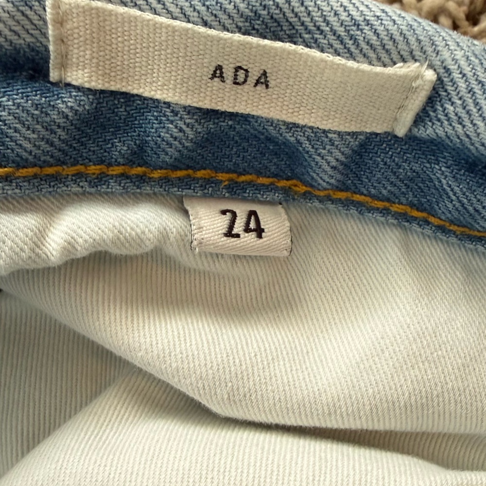 Imogene + Willie Ada Light Wash High Rise Straight Leg Jeans sz 24 - Picture 5 of 15